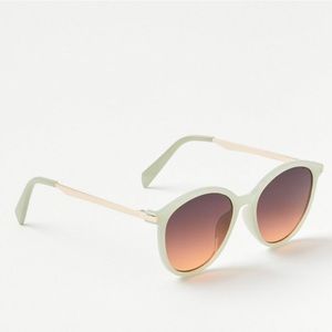 LOFT Metallic Arm Round Sunglasses